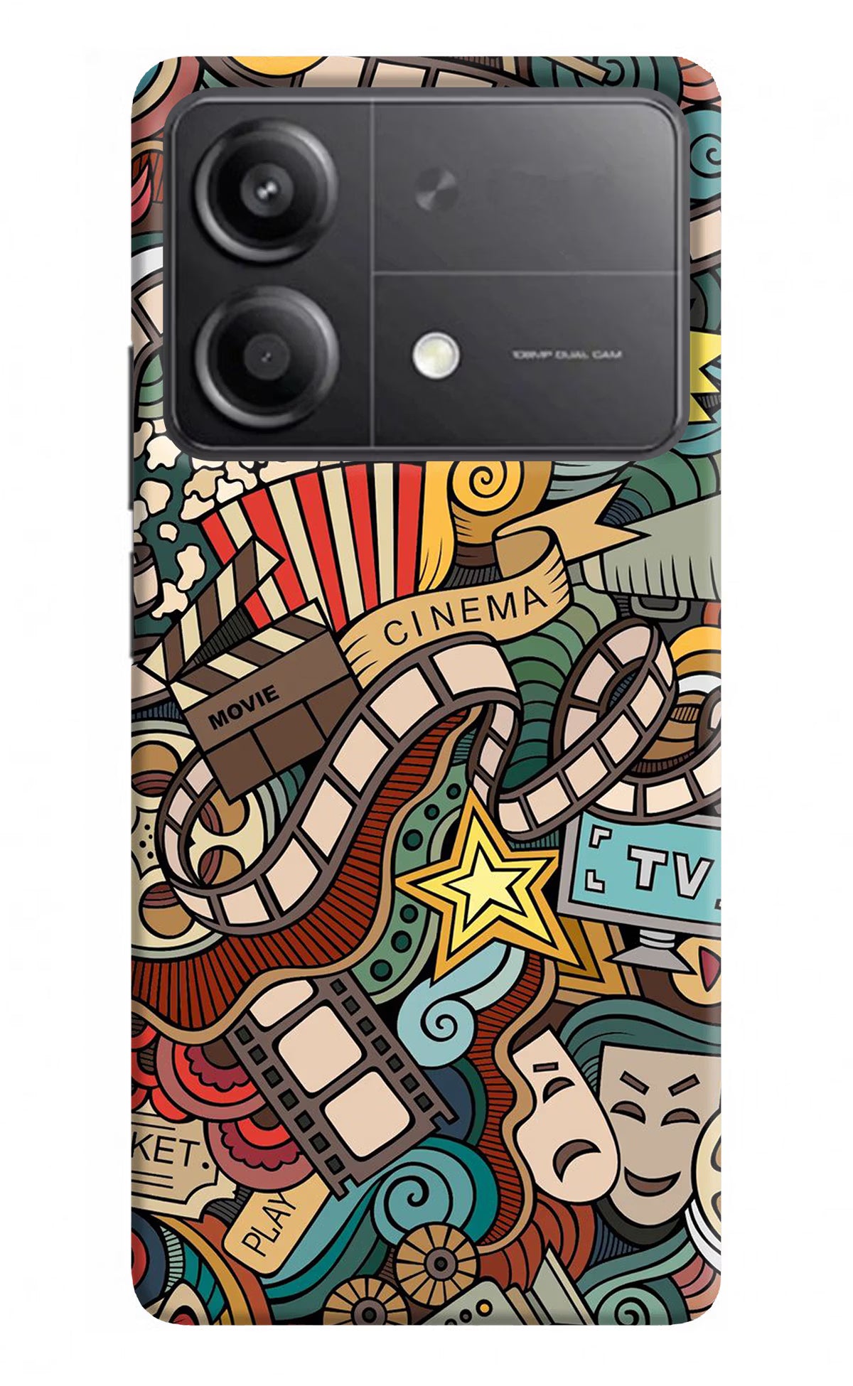 Cinema Abstract Poco X6 Neo Back Cover