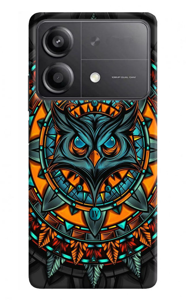 Angry Owl Art Poco X6 Neo Back Cover