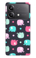 Elephants Poco X6 Neo Back Cover