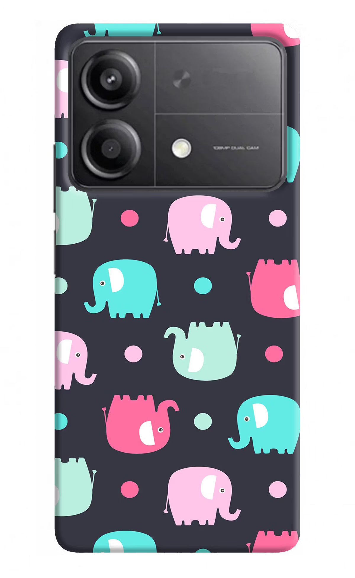 Elephants Poco X6 Neo Back Cover