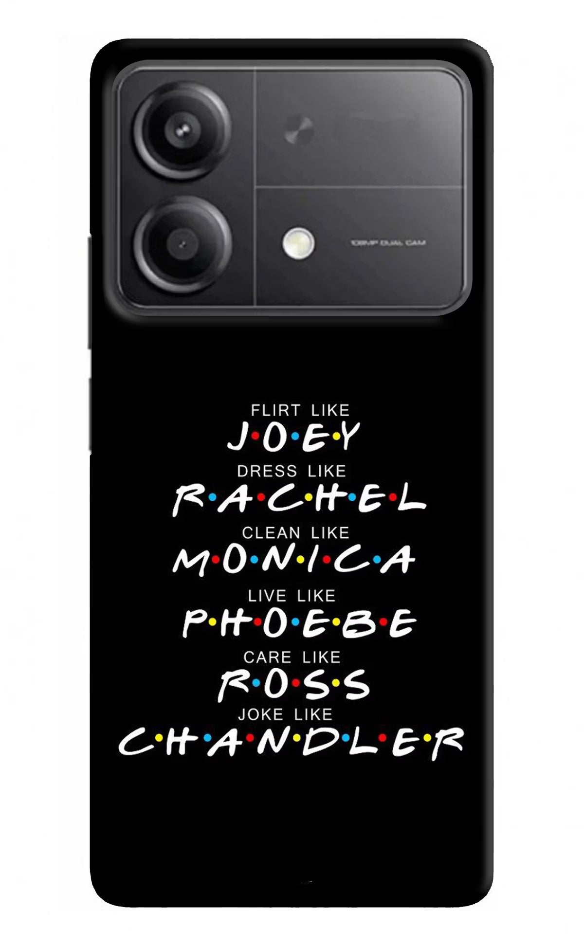 FRIENDS Character Poco X6 Neo Back Cover