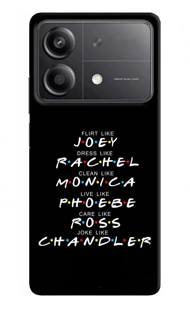 FRIENDS Character Poco X6 Neo Back Cover