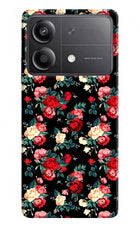 Rose Pattern Poco X6 Neo Back Cover