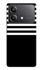 Black and White Print Poco X6 Neo Back Cover
