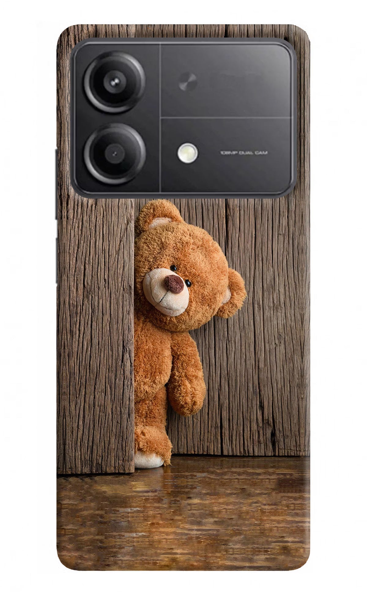 Teddy Wooden Poco X6 Neo Back Cover