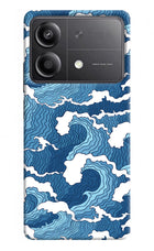 Blue Waves Poco X6 Neo Back Cover