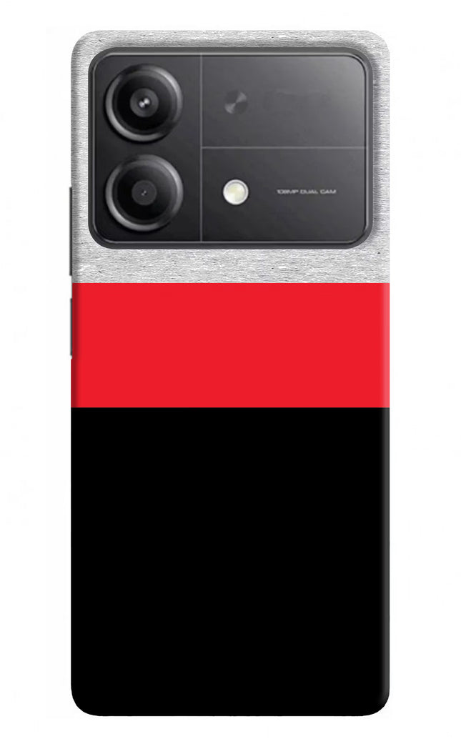 Tri Color Pattern Poco X6 Neo Back Cover
