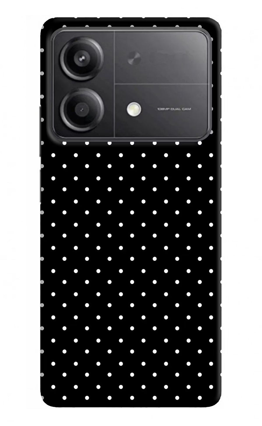 White Dots Poco X6 Neo Back Cover, Hard case