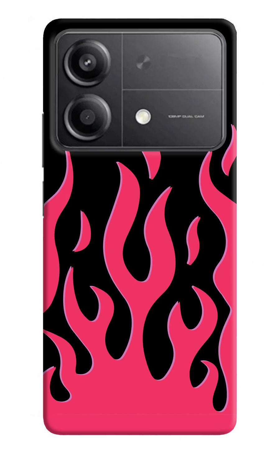 Fire Flames Poco X6 Neo Back Cover, Hard case