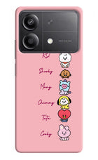 BTS names Poco X6 Neo Back Cover