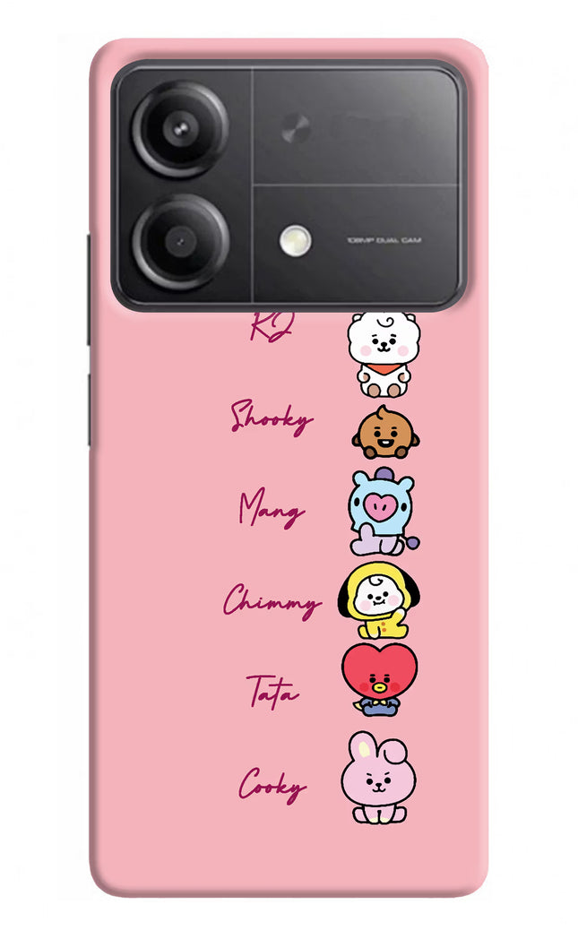 BTS names Poco X6 Neo Back Cover