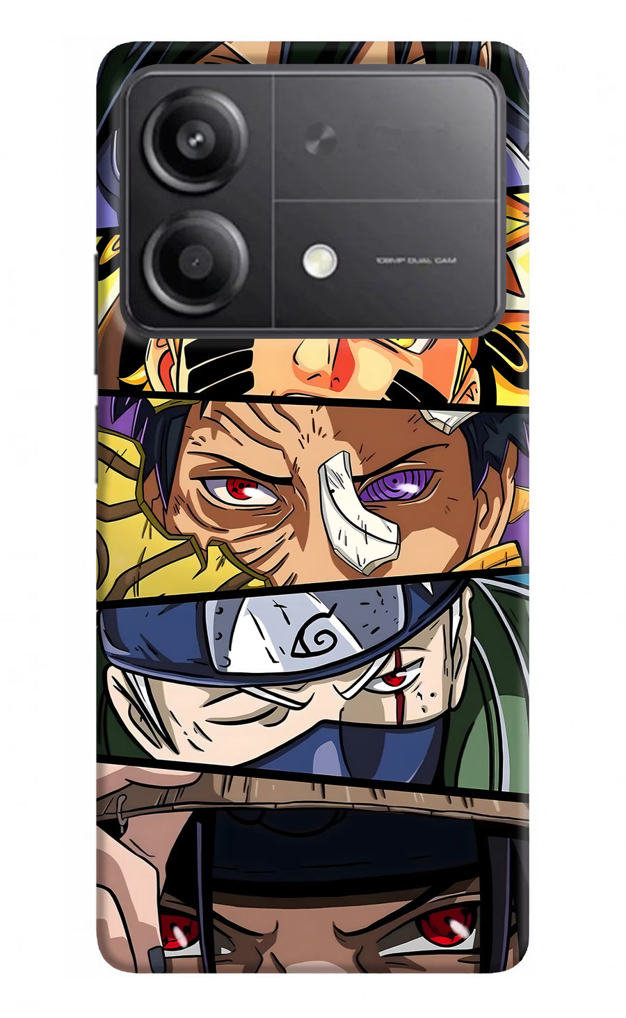 Naruto Character Poco X6 Neo Back Cover, Hard case