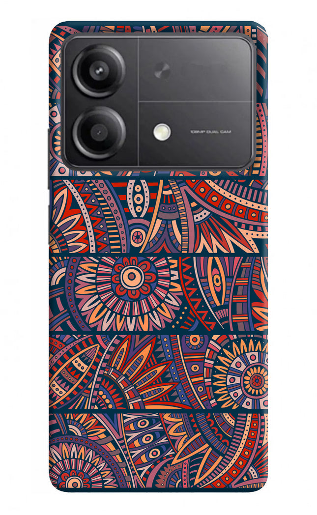 African Culture Design Poco X6 Neo Back Cover