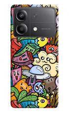 Veggie Doodle Poco X6 Neo Back Cover