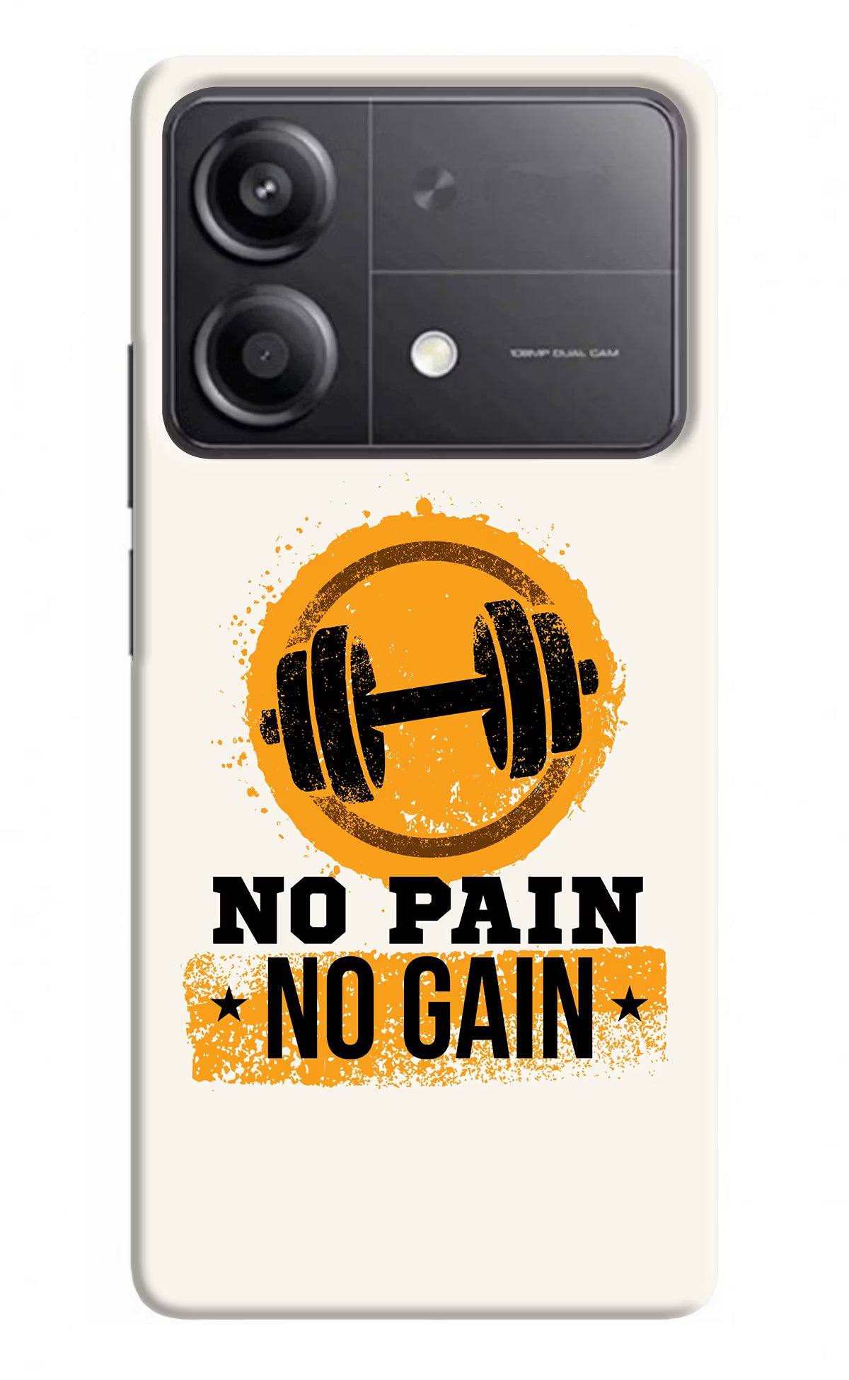 No Pain No Gain Poco X6 Neo Back Cover