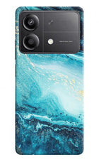 Blue Glitter Marble Poco X6 Neo Back Cover