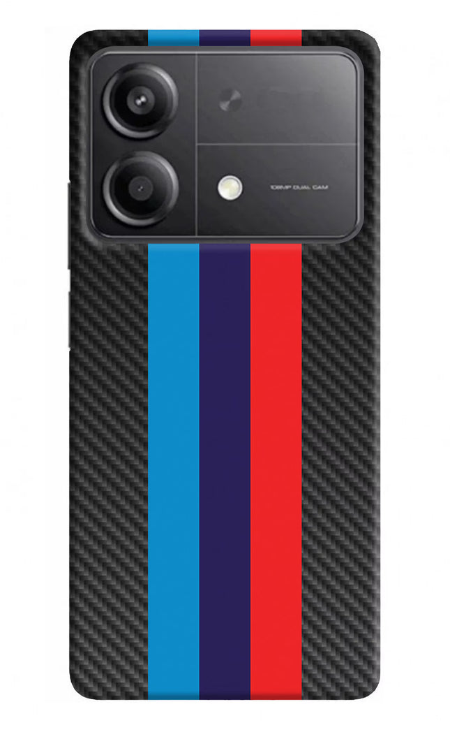 BMW Stripes Pattern Poco X6 Neo Back Cover
