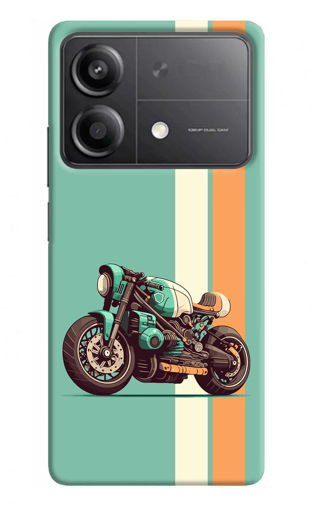 Striped Moto Drift Poco X6 Neo Back Cover