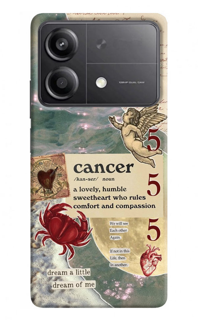 Cancer Zodiac Poco X6 Neo Back Cover