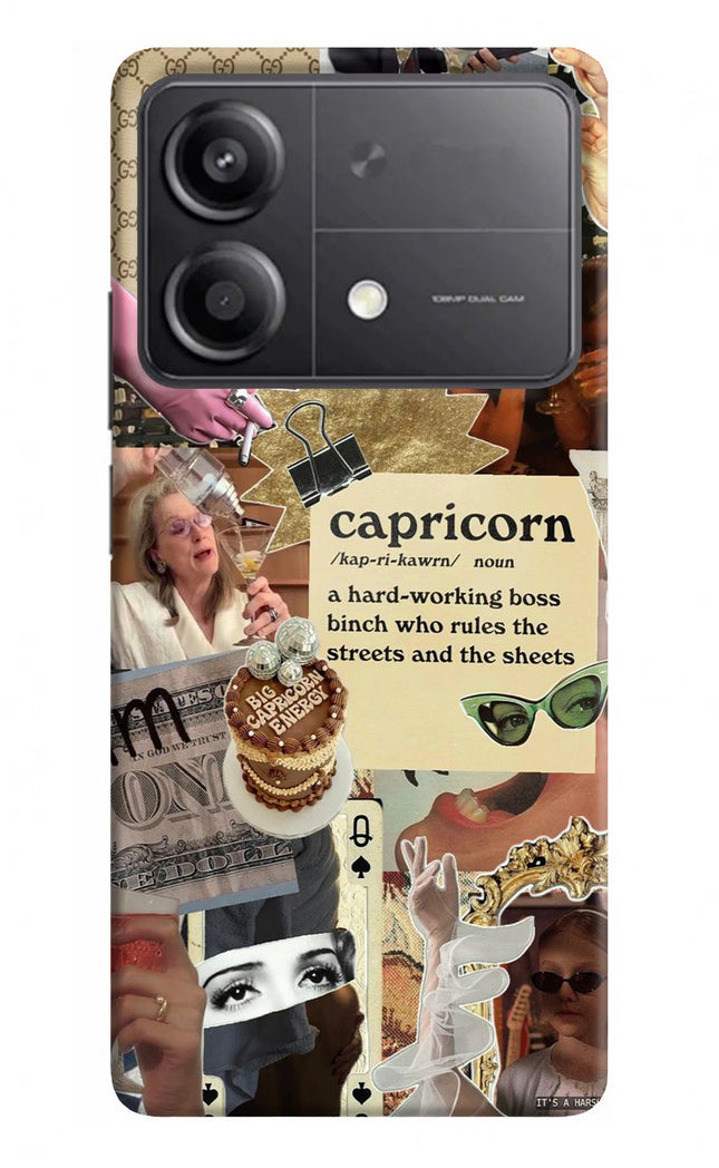 Capricorn Zodiac Poco X6 Neo Back Cover