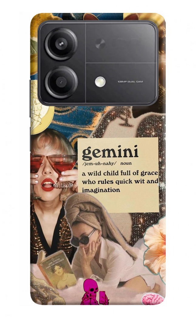 Gemini Zodiac Poco X6 Neo Back Cover