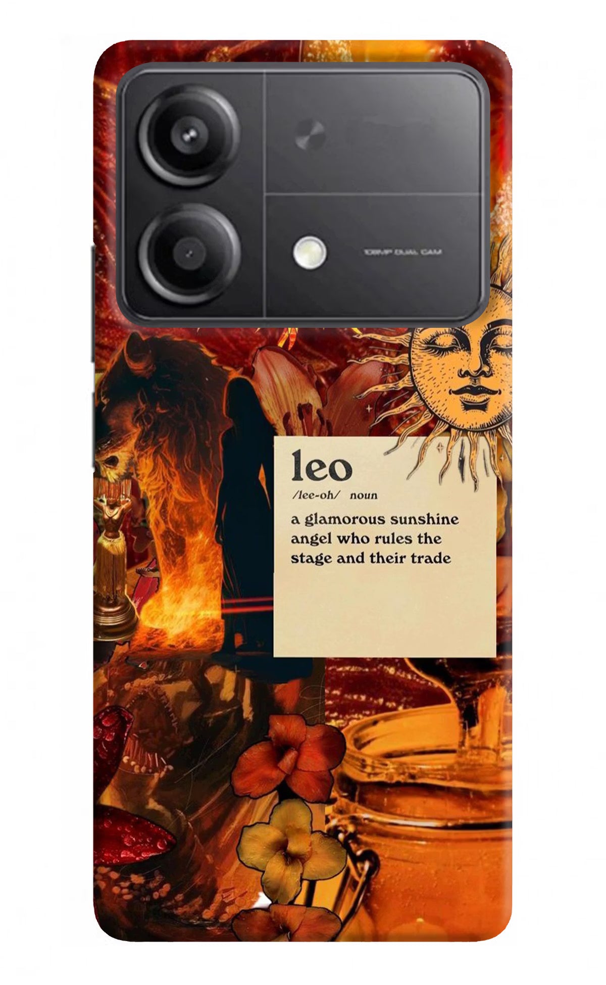 Leo Zodiac Poco X6 Neo Back Cover