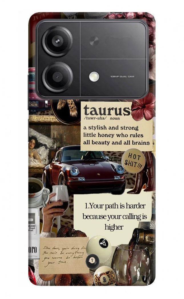 Taurus Zodiac Poco X6 Neo Back Cover