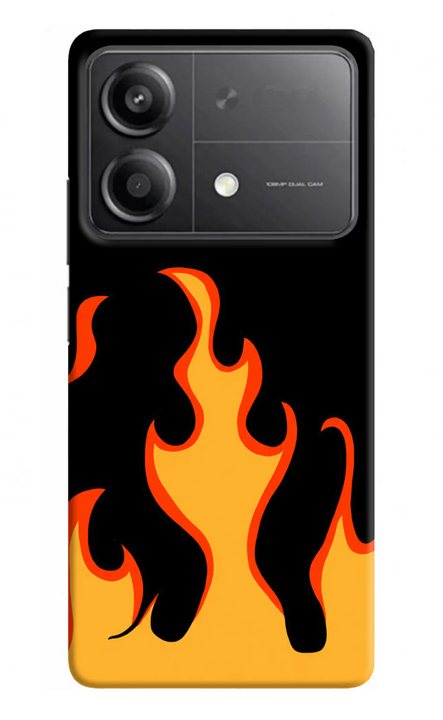 Fired Up – Black Poco X6 Neo Back Cover
