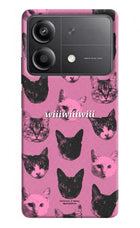 Pink Cats Poco X6 Neo Back Cover
