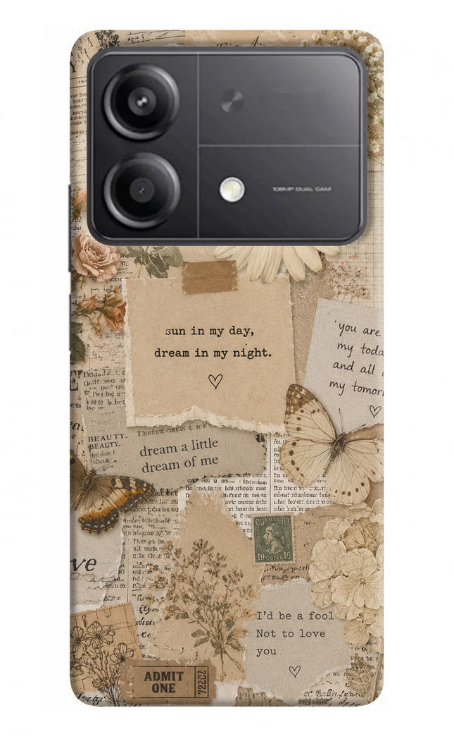 Vintage case Poco X6 Neo Back Cover