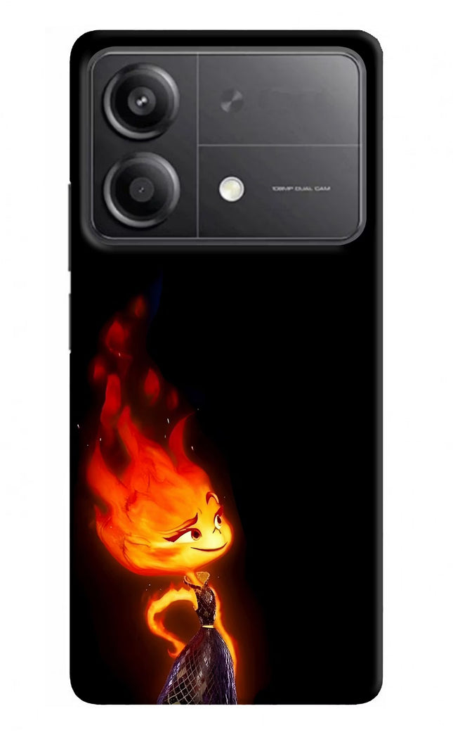 Ember Flame Poco X6 Neo Back Cover