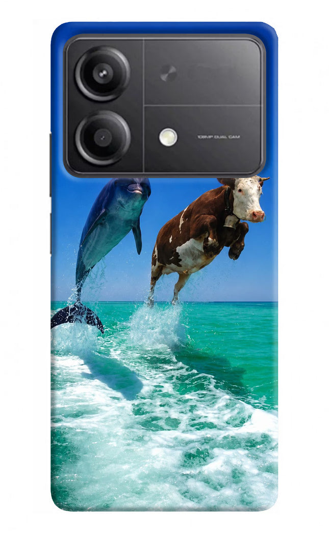 Dolphin vs Cow Poco X6 Neo Back Cover