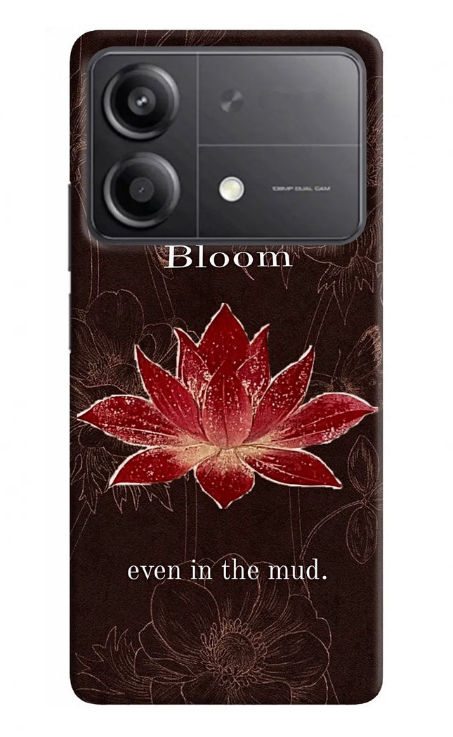 Bloom Poco X6 Neo Hard Case Back Cover by Casekaro