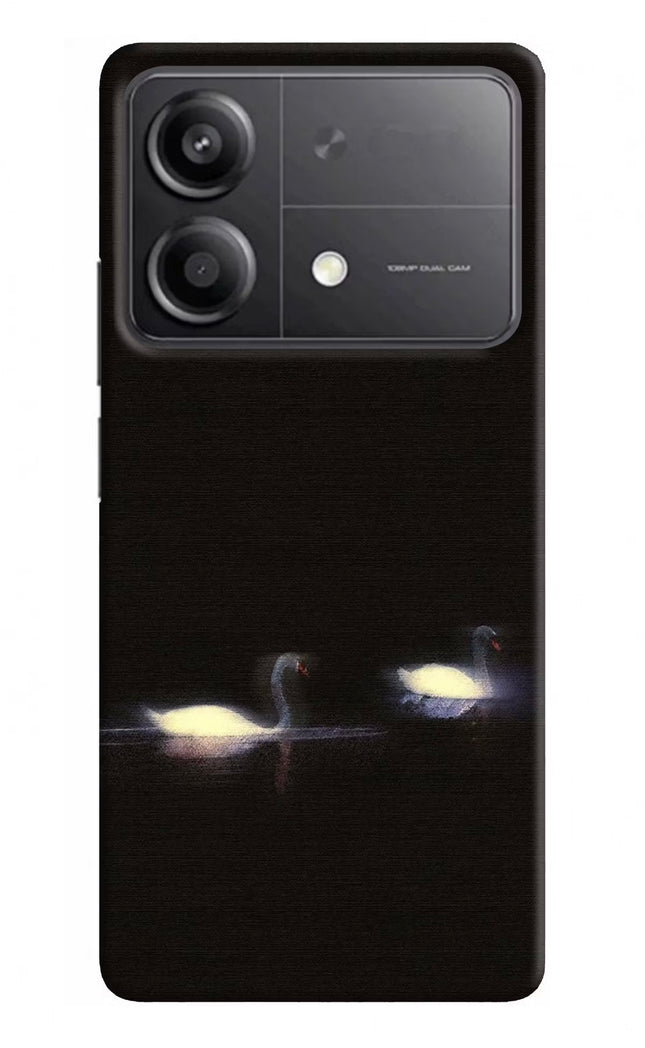 Silent Swans Poco X6 Neo Hard Case Back Cover by Casekaro