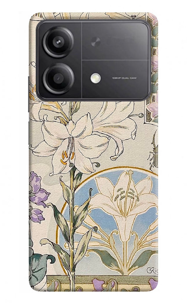 White Lily Poco X6 Neo Hard Case Back Cover by Casekaro