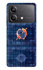 Koi Blue Poco X6 Neo Hard Case Back Cover by Casekaro
