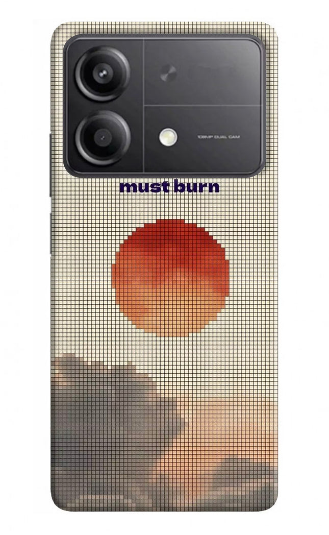 Pixel Sun Poco X6 Neo Hard Case Back Cover by Casekaro