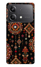 Boho Noir Poco X6 Neo Hard Case Back Cover by Casekaro