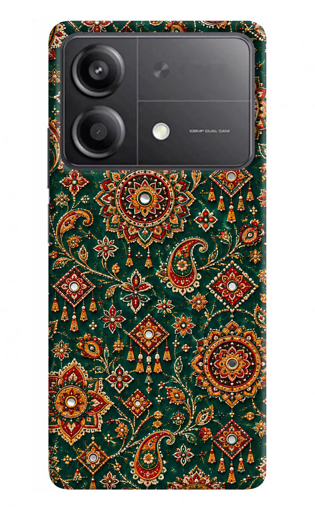 Green Pataka Poco X6 Neo Hard Case Back Cover by Casekaro