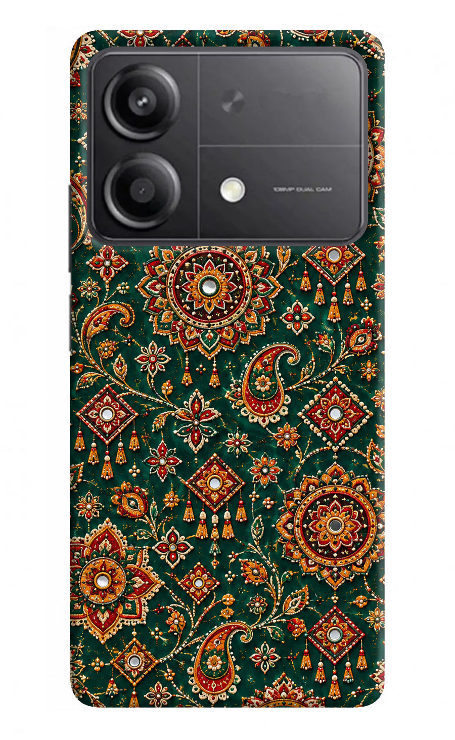 Green Pataka Poco X6 Neo Back Cover, Hard case