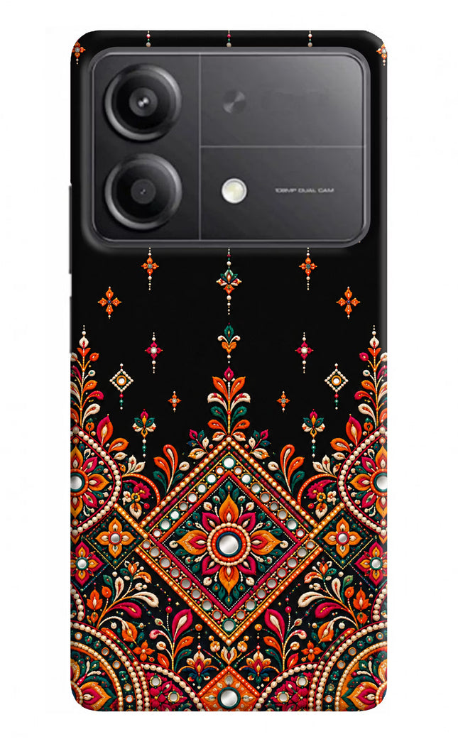 Noir Mehfil Poco X6 Neo Hard Case Back Cover by Casekaro