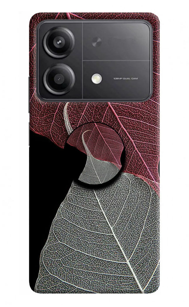 Leaf Pattern Poco X6 Neo Pop Case