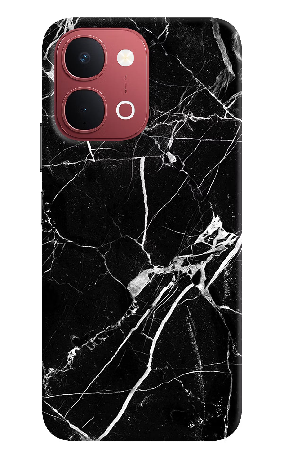 Black Marble Pattern Vivo Y51 Pro 5G Back Cover