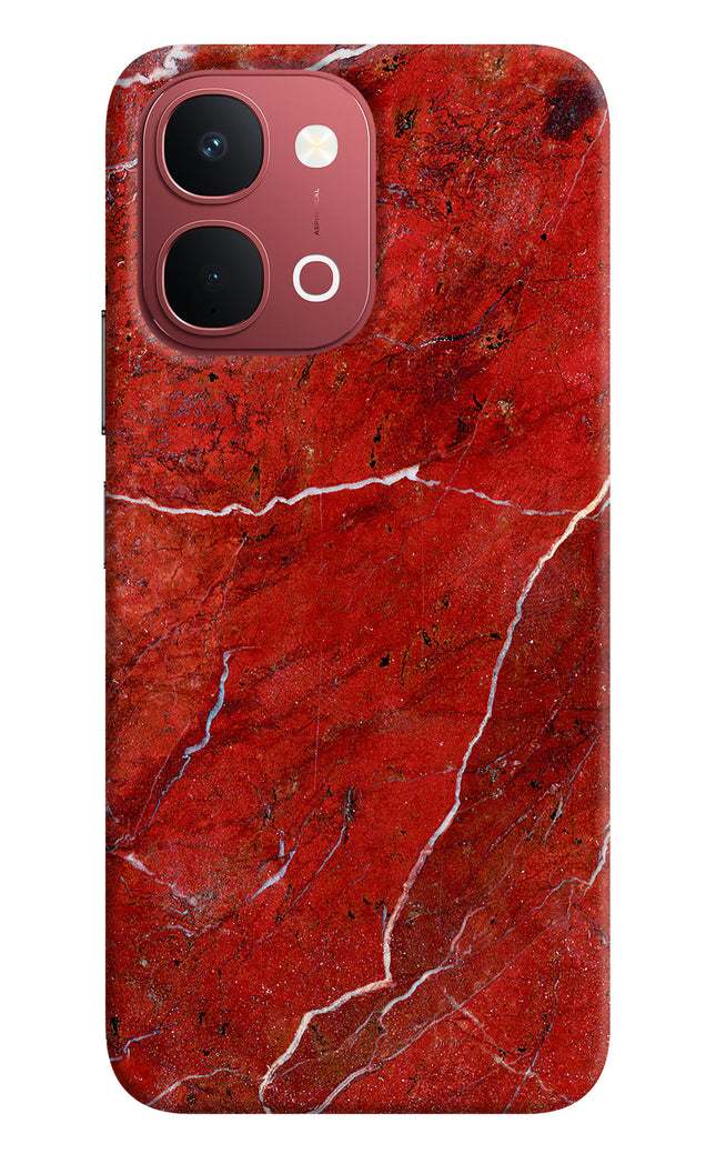 Red Marble Design Vivo Y51 Pro 5G Hard Case Back Cover by Casekaro