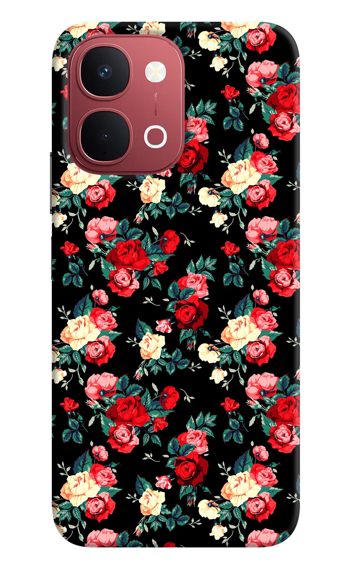 Rose Pattern Vivo Y51 Pro 5G Back Cover