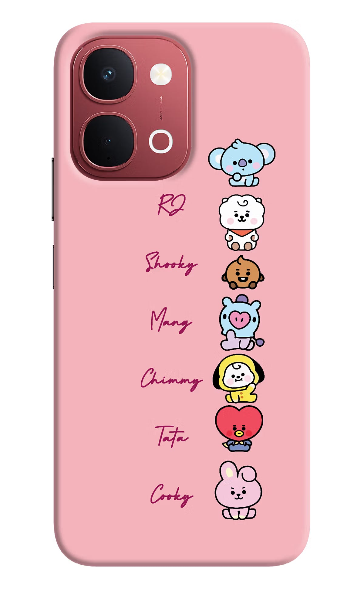 BTS names Vivo Y51 Pro 5G Back Cover