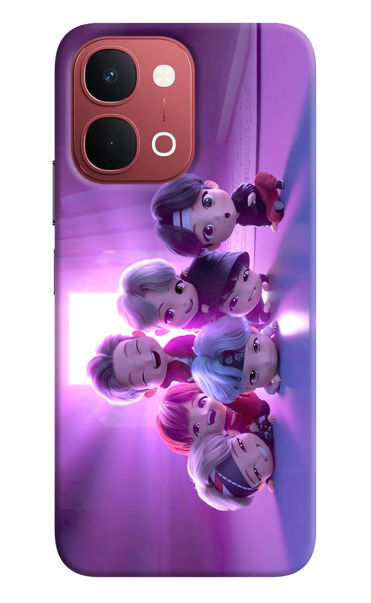 BTS Chibi Vivo Y51 Pro 5G Back Cover