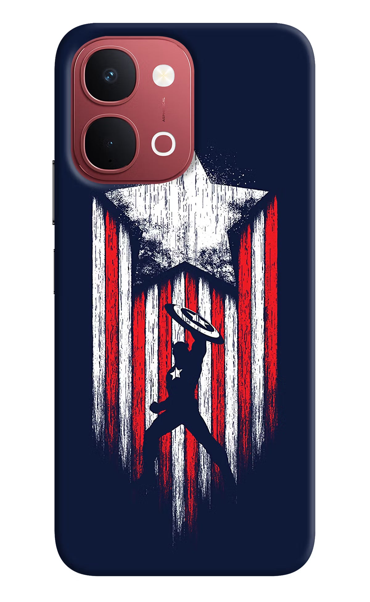 Captain America Marvel Art Vivo Y51 Pro 5G Back Cover