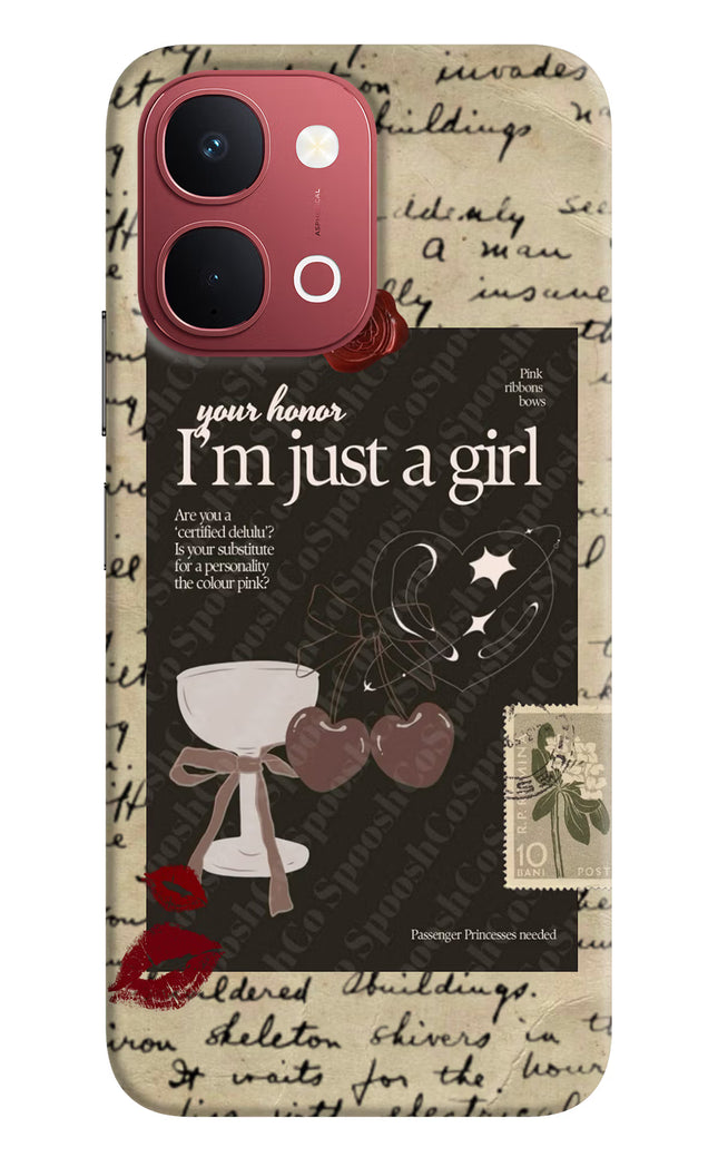 I am just a girl Vivo Y51 Pro 5G Back Cover