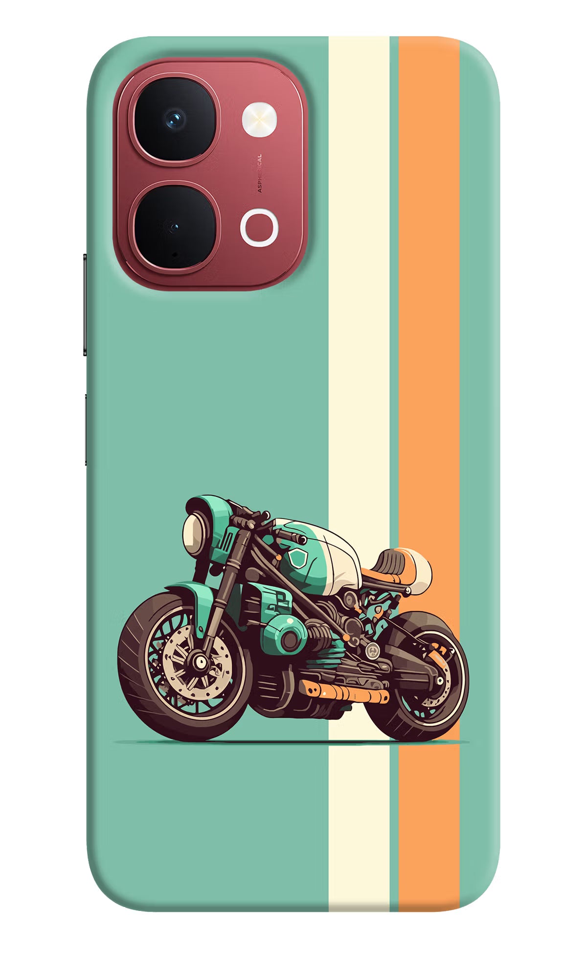 Striped Moto Drift Vivo Y51 Pro 5G Back Cover
